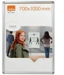 Nobo Premium Plus Wandmontierbarer Klapprahmen 1902209 70 x 100 cm Aluminium...