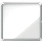 nobo&reg; 1902578 Schaukasten mit Klappt&uuml;r - 6x A4, 70,8 x 66,7 x 4,3 cm, wei&szlig;,