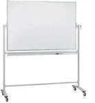 FRANKEN Mobiles Whiteboard 150 x 100 cm, doppelseitig, lackiert, magnetisch,