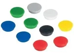 FRANKEN Magnete, Haftmagnete, rund, 24 mm, 10 St&uuml;ck, farblich sortiert, HM20 99