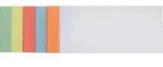 Franken Rechteck Moderationskarten 20,5 x 9,5 cm Papier Farbig sortiert 500...