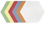 Franken UMZH171999 Moderationskarte - Wabe, 190 x 165 mm, sortiert, 250 St&uuml;ck