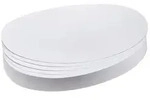 Franken UMZ111909 Moderationskarte - Oval, 190 x 110 mm, wei&szlig;, 500 St&uuml;ck