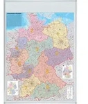 FRANKEN Deutschland Postleitzahlen-Karte, magnethaftend