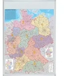 FRANKEN Deutschland Postleitzahlen-Karte, pinnbar
