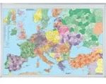 FRANKEN Europakarte, pinnbar, (B)1.400 x (H)1.000 mm