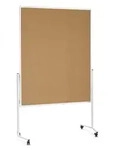 Magnetoplan Moderationstafel Pr&auml;sentationstafel - mit Rollen - 120x150cm (BxH)...