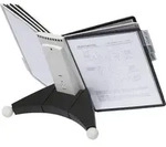 DURABLE Sherpa Sichttafelsystem 10 Fl&auml;chen DIN A4 Kunststoff Schwarz, Grau