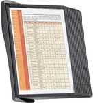 DURABLE Sherpa Sichttafelsystem 10 Fl&auml;chen DIN A4 Kunststoff Schwarz