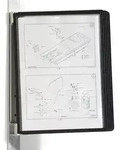 Durable Sichttafelwandhalter VARIO&reg; MAGNET WALL 5, magnetisch, 5 Sichttafeln schwarz