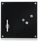 Zeller, Memobord, Glas, schwarz