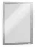 DURABLE DURAFRAME DIN A4 Inforahmen Selbstklebend, Magnetisch Silber Hartfolie 487223