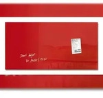 Sigel GL147 Glas-Magnettafel / Magnetboard Artverum, 46x91 cm, rot