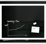 Sigel GL210 Glas-Whiteboard / gro&szlig;e Glasmagnettafel Artverum, 90x120 cm,...