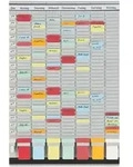 Franken T-Karten Planer Universalplaner 47,7x78cm 7+1 Tr&auml;ger grau