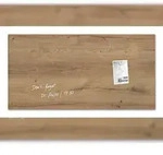 Sigel GL258 Glas-Magnettafel / Magnetboard Artverum, 46x91 cm, Design Natural-Wood