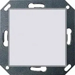 Gira System 55 Lichtsignal, wei&szlig;, Basiselement mit zentraler Abdeckplatte, LED
