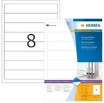 HERMA Ordneretiketten 192 x 34 mm, 800 Etiketten, wei&szlig;, blickdicht, permanent