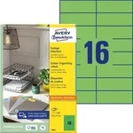Avery Zweckform Universal-Etiketten 105x37mm gr&uuml;n 100 Blatt/1600 Etiketten