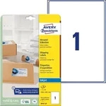 Avery Zweckform Versand-Etiketten 199,6x289,1 mm 25 Blatt/25 Etiketten wei&szlig;