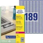 AVERY Zweckform Typenschildetiketten L6008-20 Selbsthaftend DIN A4 Silber 25,4 x 10