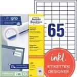 Avery Zweckform 3666 Universal-Etiketten, A4 mit ultragrip, 38 x 21,2 mm, 100