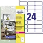 Avery Zweckform L4773-20 Wetterfeste Folien-Etiketten, 63,5 x 33,9 mm, 20 Bogen/480