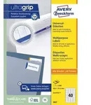 AVERY Zweckform Abziehhilfe QuickPEEL,ultragrip Universaletiketten 3657 Selbsthaftend