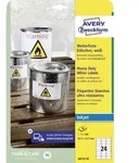AVERY Zweckform wetterfeste Etiketten, 210 x 297 mm, wei&aacute;