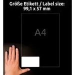 AVERY Zweckform Versandetiketten J8173-25 Selbsthaftend DIN A4 Wei&szlig; 99,1 x 57 mm 25
