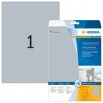 HERMA Typenschild-Etiketten 210 x 297 mm, 25 Etiketten, silber, extrem stark haftend,