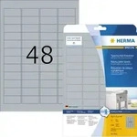 HERMA Typenschild-Etiketten 45,7 x 21,2 mm, 1.200 Etiketten, silber, extrem stark