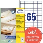 Avery Zweckform LR3666 Recycling Universal-Etiketten, A4, 38 x 21,2 mm, 100