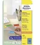 Avery Zweckform Etiketten Inkjet/Laser/Kopier 63,5x33,9mm blau VE=480 St&uuml;ck