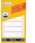 Avery Zweckform Computer-Etiketten, 88,9 x 48,4 mm, Matrix- (Nadeldrucker),