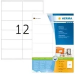 HERMA PREMIUM Etiketten 105 x 48 mm, 1.200 Etiketten, wei&szlig;, matt, permanent haftend,