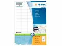 HERMA PREMIUM Etiketten 38,1 x 21,2 mm, 6.500 Etiketten, weiß, matt, permanent