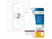 HERMA Inkjet-CD-Etiketten Maxi Ø 116 mm, (Innenloch groß), 50 Etiketten, aus Papier