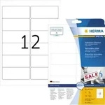 HERMA Abl&ouml;sbare Etiketten 96 x 42,3 mm, 300 Etiketten, wei&szlig;, matt, haftend