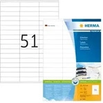 HERMA PREMIUM Etiketten 70 x 16,9 mm, 5.100 Etiketten, wei&szlig;, matt, permanent