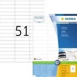 HERMA Etikett PREMIUM 4611 70x16,9mm ws 10.200 St./Pack.