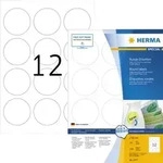 HERMA Etikett Movables 4477 60mm rund wei&szlig; 1.200 St./Pack.