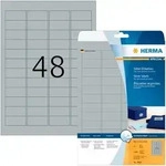 HERMA Silberfarbene Folien-Etiketten 45,7 x 21,2 mm, 1200 Etiketten, gl&auml;nzend,