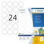 HERMA Etikett Movables 4476 40mm rund wei&szlig; 2.400 St./Pack.
