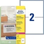 Avery Zweckform Wetterfeste Versandetiketten, 199,6 x 143,5 mm, wei&szlig;, Laser s/w,
