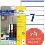 AVERY Zweckform ultragrip Ordneretiketten Haftend Schmal L4760-10 DIN A4 38 x 192 mm