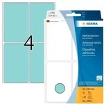 HERMA Vielzwecketiketten 52 x 82 mm, 128 Etiketten, blau, permanent haftend, f&uuml;r