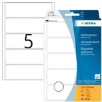HERMA Vielzwecketiketten, 31 x 100 mm, 160 Etiketten, wei&szlig;, permanent haftend,f&uuml;r
