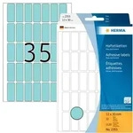 HERMA Vielzwecketiketten 12 x 30 mm, 1.120 Etiketten, blau, permanent haftend, f&uuml;r