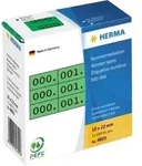 HERMA Etikett 4805 10x22mm 0-999 3fach gr&uuml;n 1.000 St./Pack.